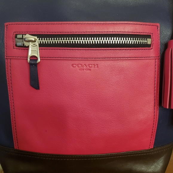 💘Coach💘 Legacy Leather Colorblock Duffle Bag - Picture 7 of 10